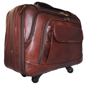 Leather-trolley-bag-cabin-bag-maroon-colour-on-sale-at-Sukumall Leather trolley bag cabin bag maroon colour on sale at Sukumall