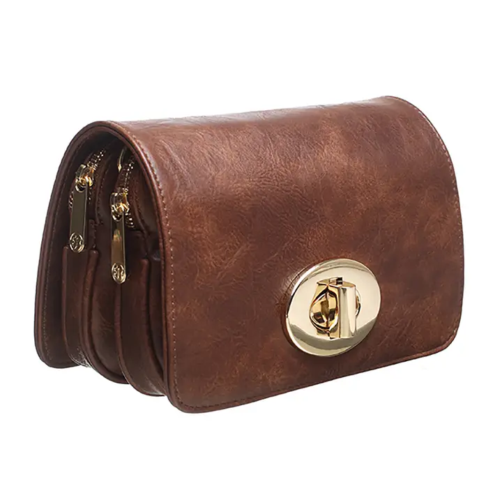 Sukumall-Bessie-Vintage-Ladies-flap-over-cross-body-bag-Tan-S Sukumall-Bessie Vintage Ladies flap over cross body bag-Tan S