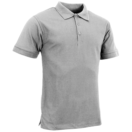 Polo-Shirt-Urban-Road-Mens-Premium-Comfort-Fit-Short-Sleeve-Plain-Heather-Grey-Merch-&-Cart